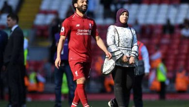 محمد صلاح وزوجته