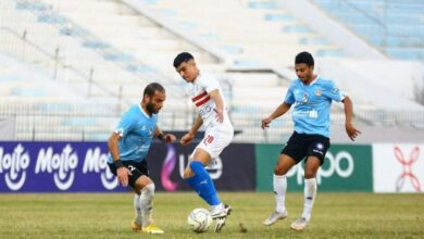 مباراة الزمالك مع غزل المحلة