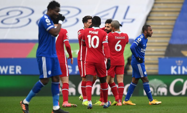 مباراة ليفربول ضد ليستر سيتي