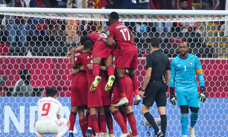 منتخب قطر ضد الإمارات