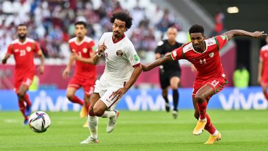 منتخب قطر ضد عمان