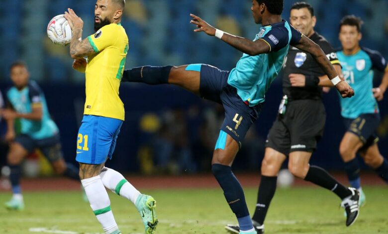 مباراة منتخب البرازيل مع الإكوادور