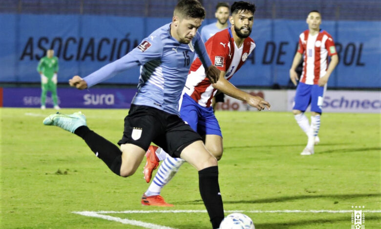 مباراة منتخب أوروجواي مع باراجواي