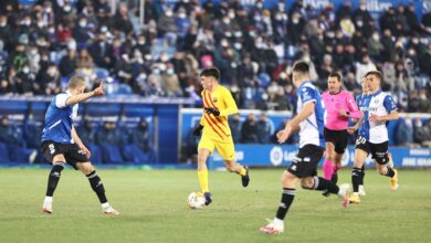 مباراة برشلونة مع ديبورتيفو ألافيس