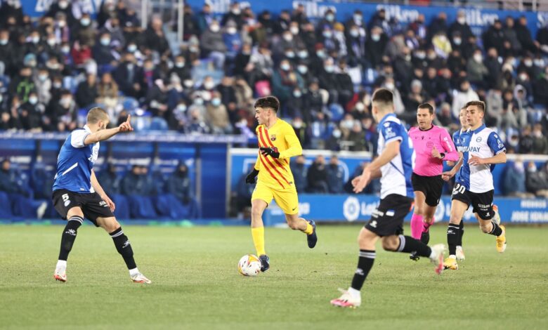 مباراة برشلونة مع ديبورتيفو ألافيس
