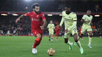 مباراة أرسنال مع ليفربول
