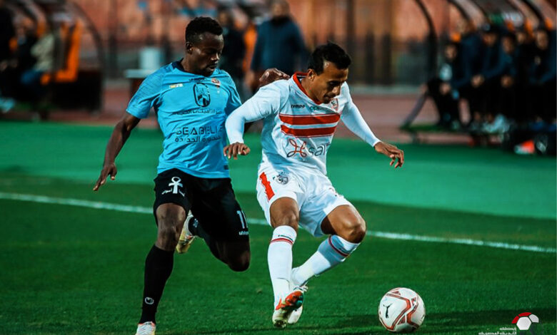مباراة الزمالك مع غزل المحلة