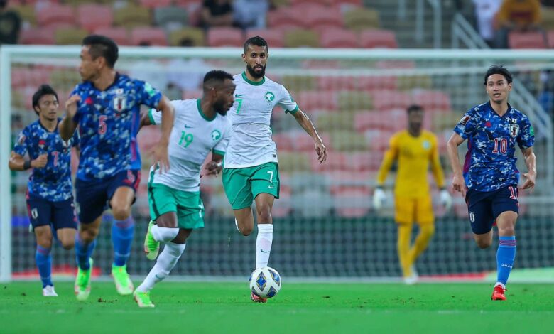 مباراة منتخب اليابان مع السعودية