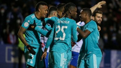 مباراة ريال مدريد مع ديبورتيفو ألكويانو