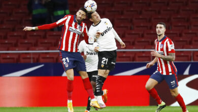 مباراة أتلتيكو مدريد مع فالنسيا