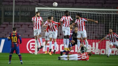 مباراة أتلتيك بلباو مع برشلونة