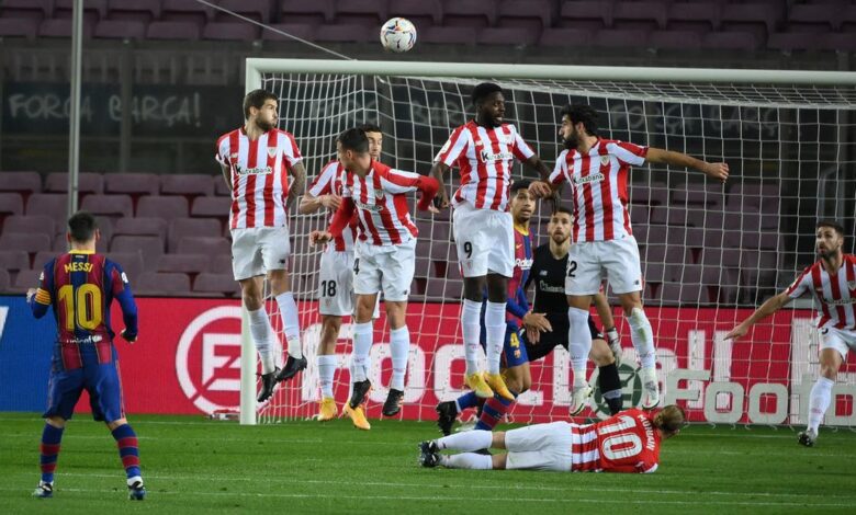 مباراة أتلتيك بلباو مع برشلونة
