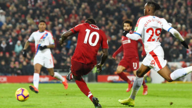 مباراة ليفربول مع كريستال بالاس