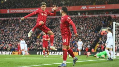 مباراة ليفربول مع برينتفورد