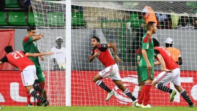 مباراة منتخب مصر مع المغرب