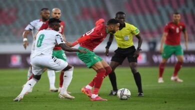 منتخب المغرب مع غانا