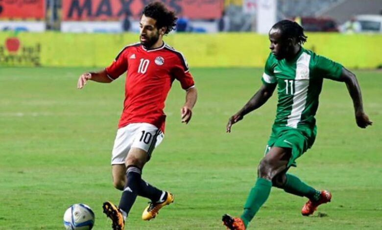 مباراة منتخب مصر مع نيجيريا