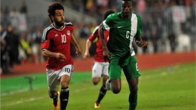 مباراة منتخب مصر مع نيجيريا