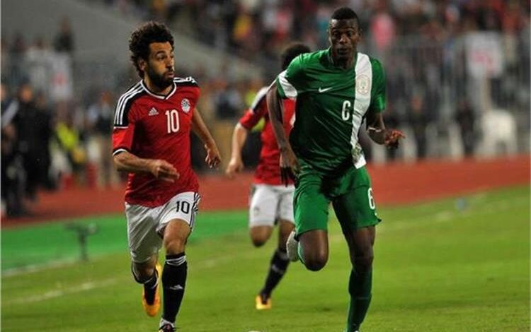 مباراة منتخب مصر مع نيجيريا