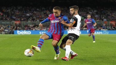مباراة برشلونة مع فالنسيا