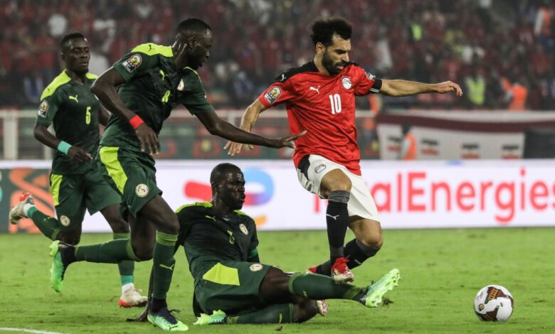 منتخب مصر مع السنغال